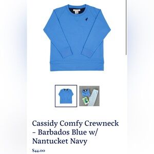 GUC. TBBC Cassidy Comfy Crew in Barbados Blue. Size 3T.